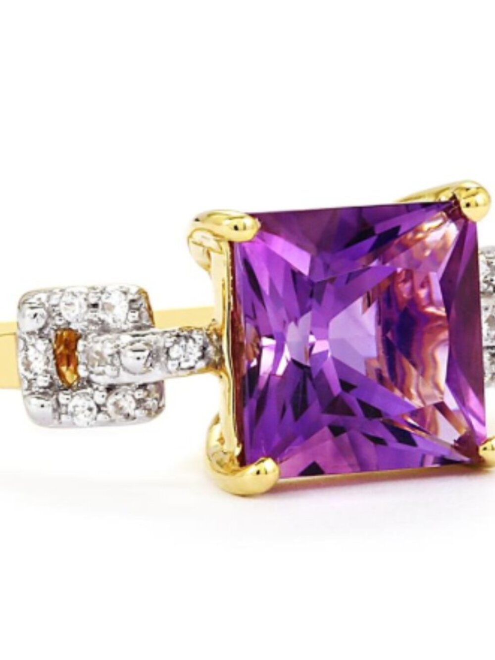 Moroccan Amethyst Ring Size 8 - 2.3 Carat Amethyst